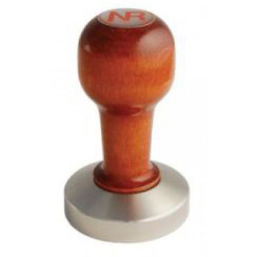 Tamper 57.5 mm stainless steel with wood handle