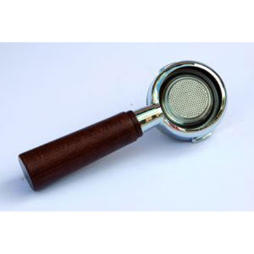 LaPavoni Filterholder Fascino bottomless chrome wood handle