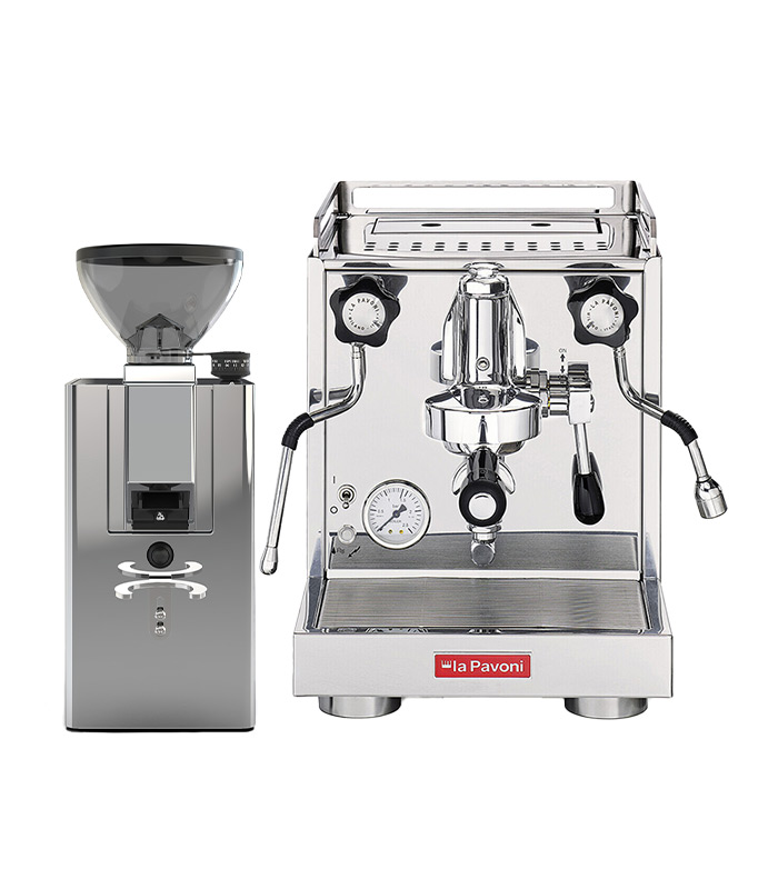La Pavoni New Cellini Classic & New Kube Mill Cromo
