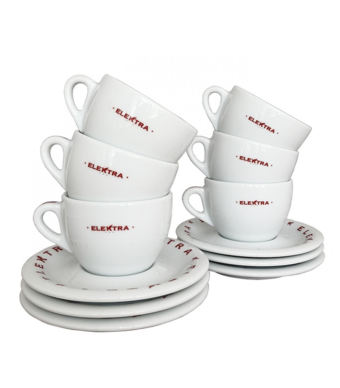 Elektra Cappuccino Cups White