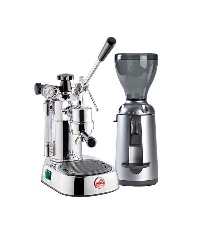 La Pavoni PL Professional LPLPLQ01EU & Nuova Simonelli grita chrome AMMT