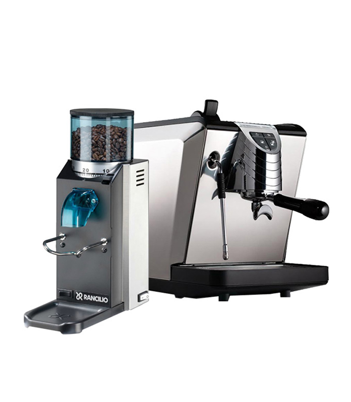 Nuova Simonelli Oscar 22 New version Black & Rancilio Rocky SD