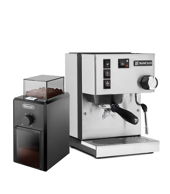 Rancilio Silvia V6 E & De Longhi KG79