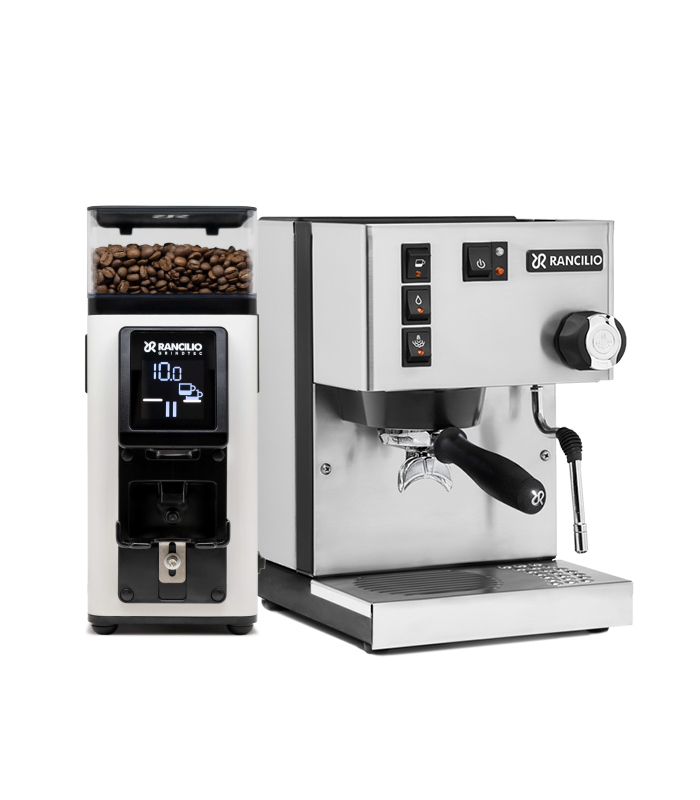Rancilio Silvia V6 E & Rancilio Stile White