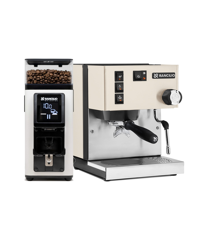 Rancilio Silvia V6 White E & Rancilio Stile White