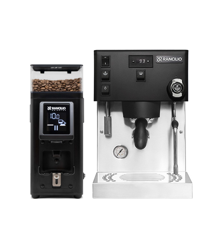 Rancilio Silvia Pro X Black & Rancilio Stile Black