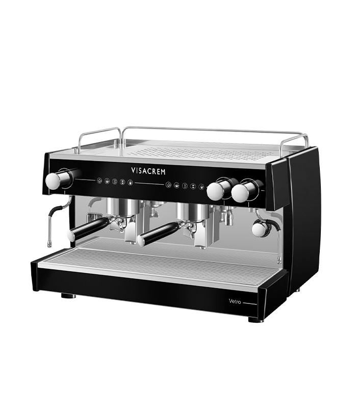 Visacrem Vetro Electronic 2 Groups Black